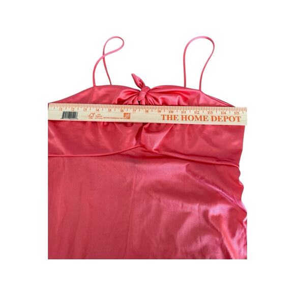 Annique Rosa Puleo Szule Maxi Night Gown Keyhole Cut Out Pink Coral Sz M - Picture 8 of 13